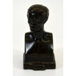 A 19th century bronze bust titled Brodie