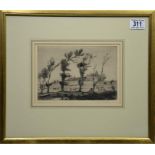 Holland W. Hobiss (British, 1880-1970), a country scene lithograph and others