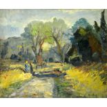 Ronald Ossory Dunlop RA (Irish 1894-1973) Path to the farm, Arundel