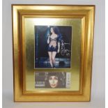 A Cher autographed photograph