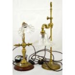 Two early 20th century desk lamps