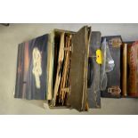 A mixed lot of vinyl and 78rpm records