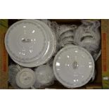 A mixed tray lot of Dorena by Rose China (Japan) pottery