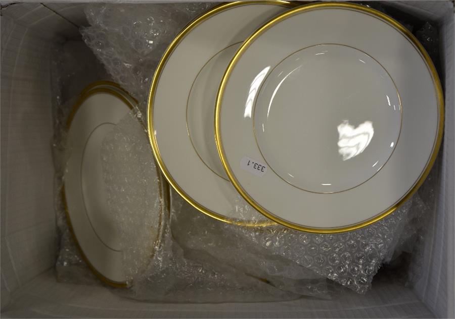 A Royal Worcester part dinner service, 'Viceroy' gold band pattern - Image 2 of 2