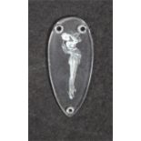 Rene Lalique, a Figurine glass pendant