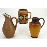 Three Doulton Lambeth stoneware jugs