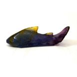 A Daum Pate de Verre model of a fish