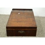 A George III mahogany clerks brief box