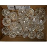 A collection of Webb cut glass