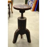 A 19th century piano stool