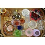 Studio glass vases and bowls