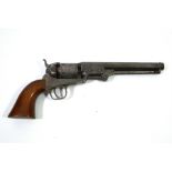 A Colt model 1851 .36 calibre six shot percussion Navy revolver