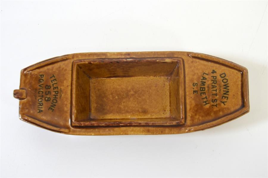 A Doulton Lambeth stoneware barge advertising model - Image 2 of 4