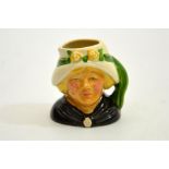 A miniature Royal Doulton character jug of Nancy