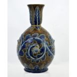 A Doulton Lambeth stoneware vase, ovoid form with averted tulip neck