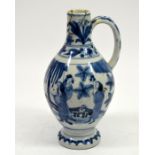 A Chinese Ming blue and white ewer
