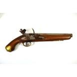 A 19th century flintlock pistol