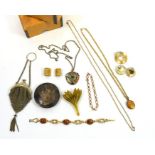 A selection of decorative fashion jewellery