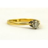 A single stone diamond ring