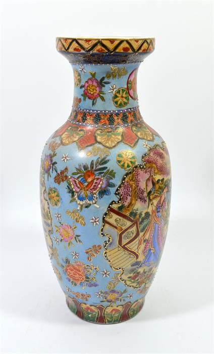 A Japanese Satsuma style vase