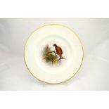 A Royal Worcester plate, 'Pheasant'