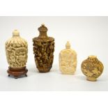 Four Chinese snuff bottles