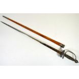 A French white metal hilted small sword, circa 1760