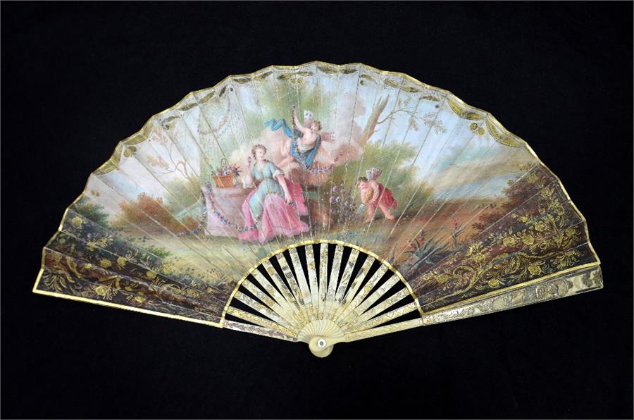 λ A hand painted fan