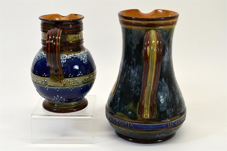 A Doulton Lambeth commemorative South Africa stoneware jug - Image 4 of 5