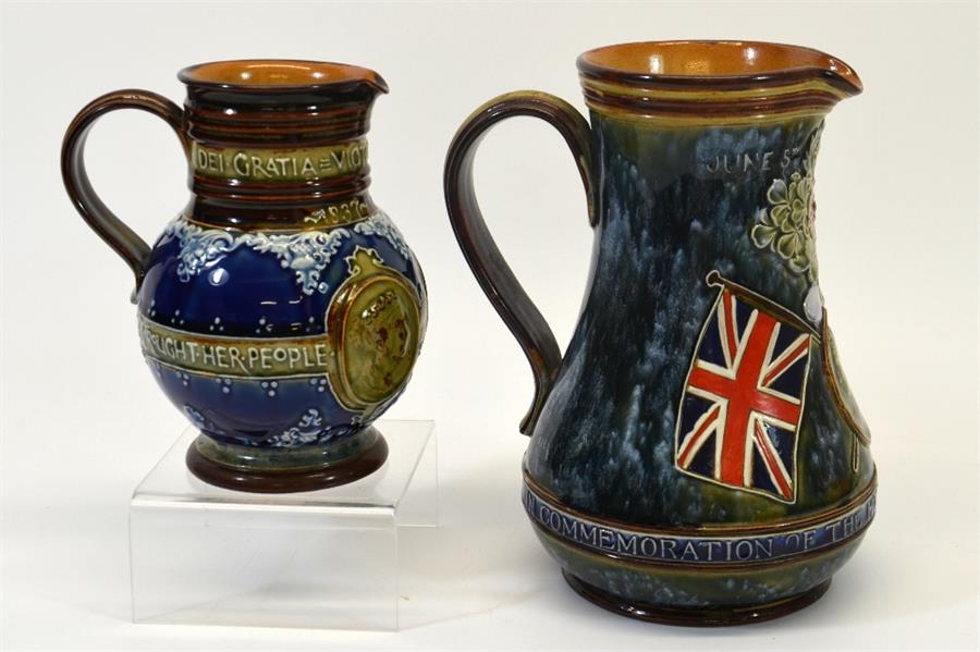 A Doulton Lambeth commemorative South Africa stoneware jug - Image 3 of 5