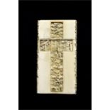 λ A Chinese carved ivory card case