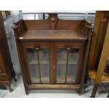 A Glasgow school arts and crafts oak bookcase