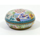 An Oriental cloisonne enamelled box