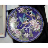Two Cloisonne plates by the Ching-tai-lan Artists Workshop