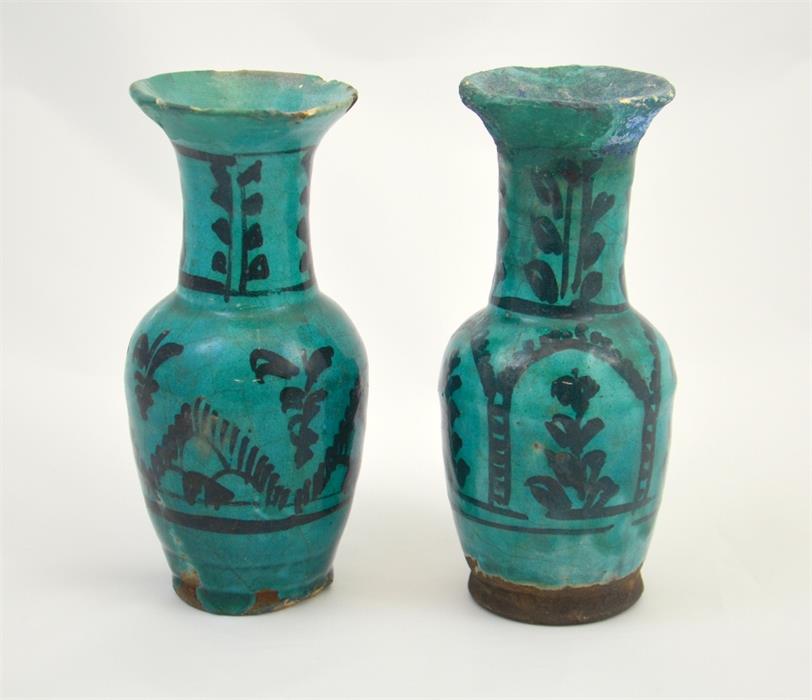 Three Persian ceramic vases - Image 3 of 5