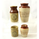 Four London cream pots