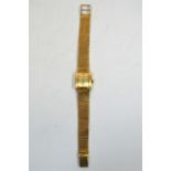 A 9ct gold Marvin ladies watch
