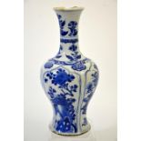 A Chinese Kangxi blue and white vase