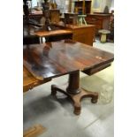 A half swivel top table