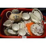 A Colclough part tea service, also a Hammersley part dinner service