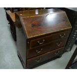 An Edwardian mahogany bureau