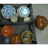 A tray lot of ceramics