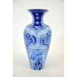 William Moorcroft for James Macintyre, a Florian blue on blue daffodil vase