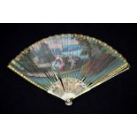 λ A rare late 17th - early 18th century silk fan