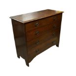 Shapland and Petter, an Arts and Crafts oak chest of two short over three long drawers