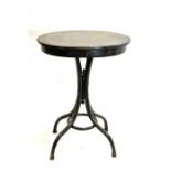 Thonet, an ebonised bentwood single drawer occasional table