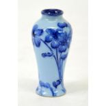 William Moorcroft for James Macintyre, violets blue on blue miniature vase