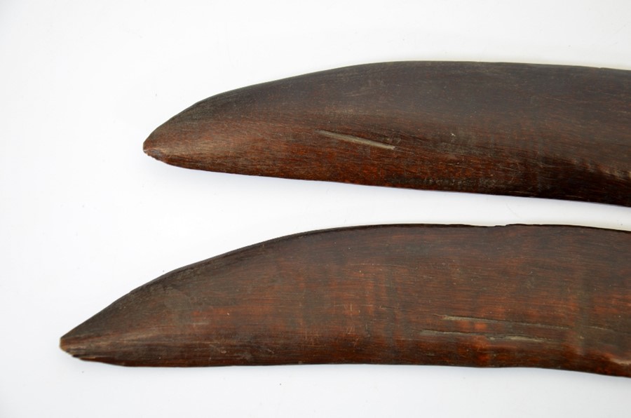 Two 19th century Australian Aboriginal boomerangs - Image 6 of 7