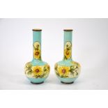 A pair of Doulton Lambeth Faience vases