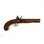 A late 18th/early 19th century English flintlock pistol by Henry Nock of London